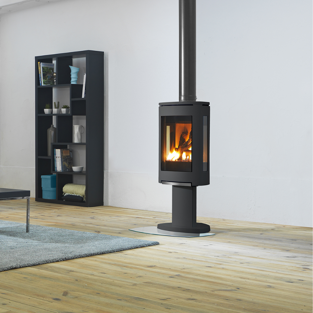 Poêle à bois design