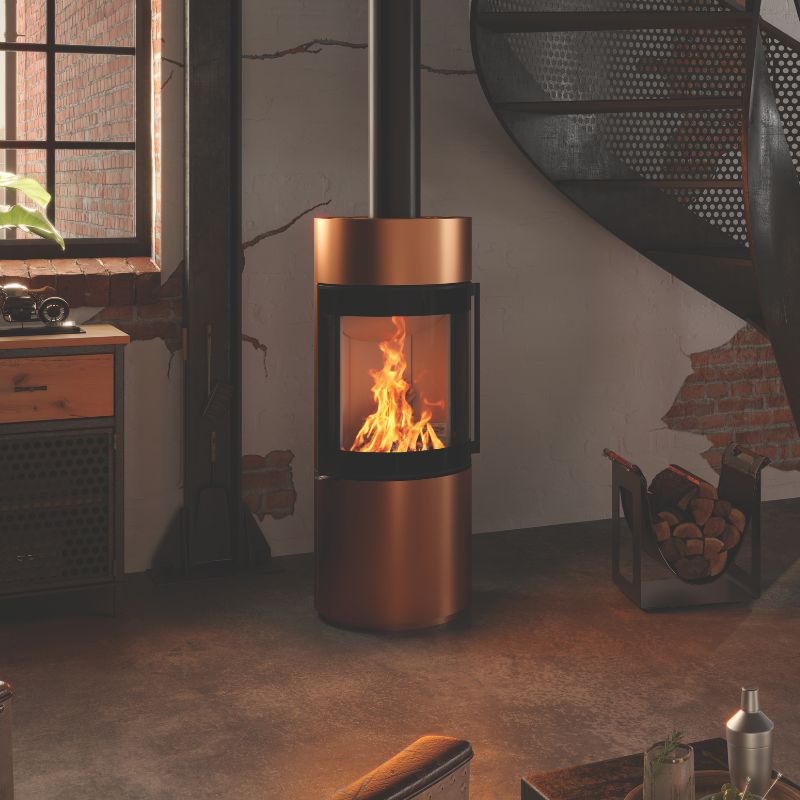 Poêle à bois design